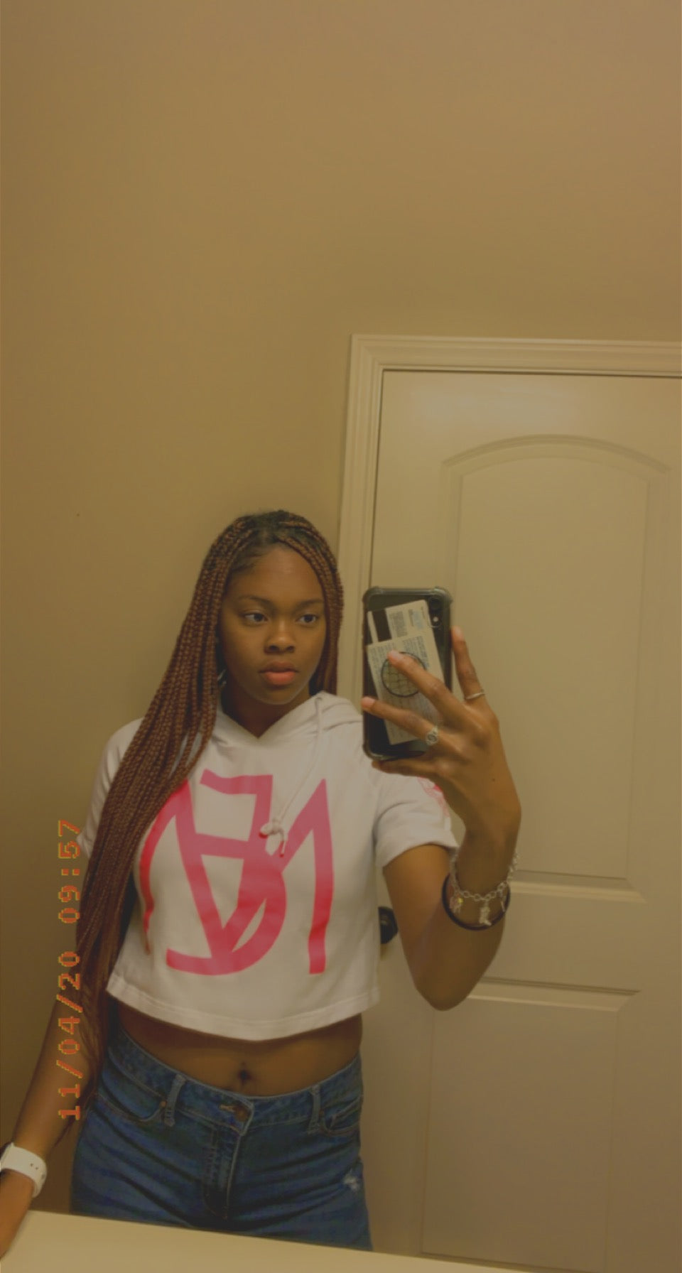 FCM edtion crop top hoodies